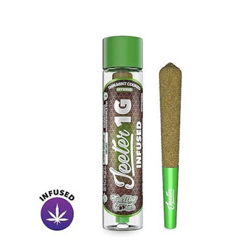 Jeeter: 1g Hybrid Infused Pre Roll (Thin Mint Cookies)
